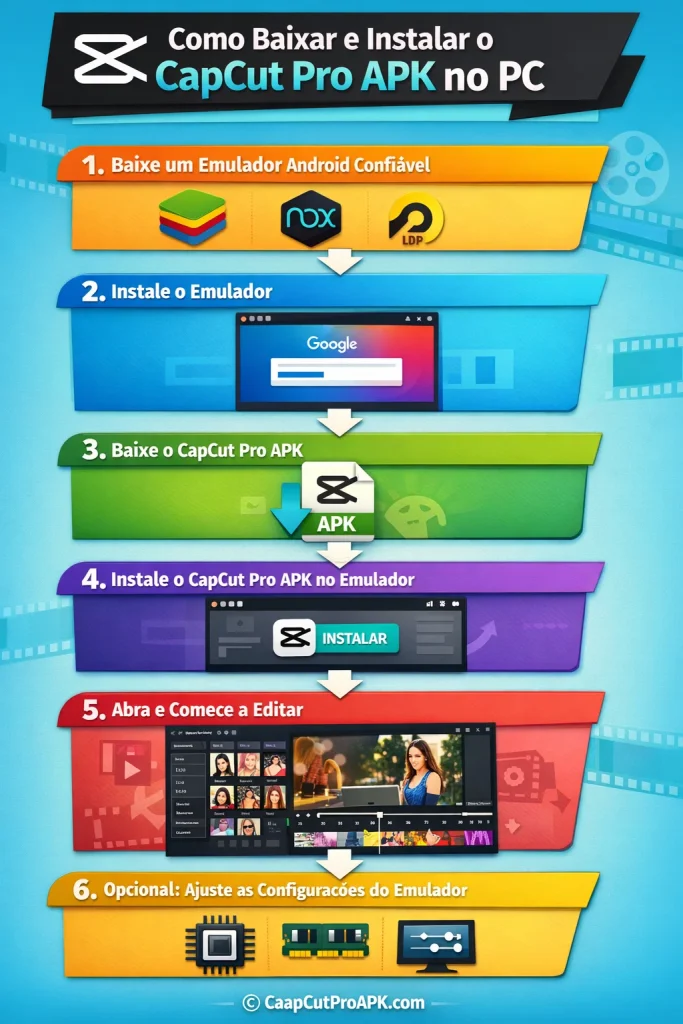 Como Baixar e Instalar o CapCut Pro APK no PC