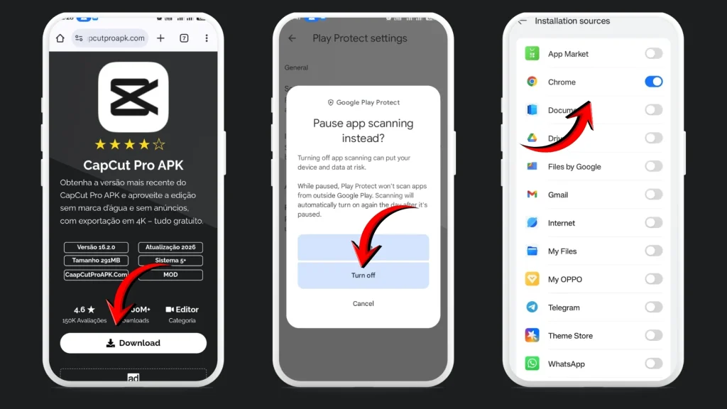 Como Baixar e Instalar o CapCut Pro APK no Android