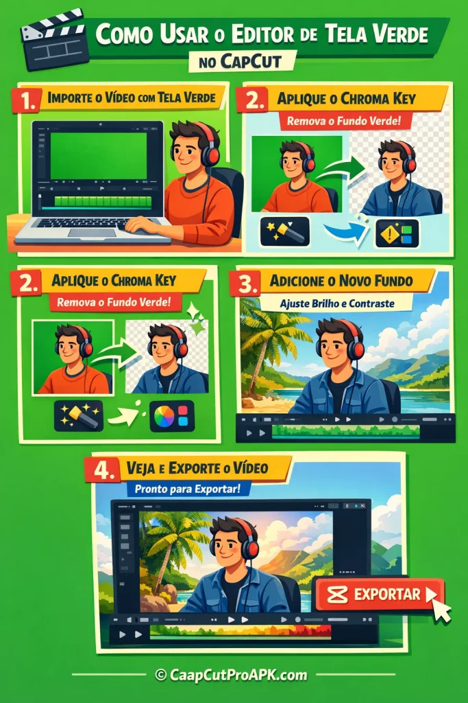 Como Usar o Editor de Tela Verde no CapCut (Passo a Passo)