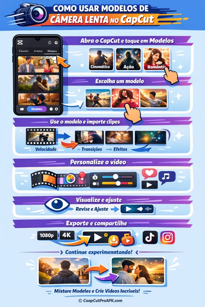 Como Usar Modelos de Câmera Lenta no CapCut